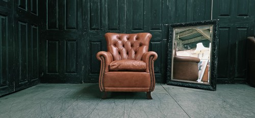 Laura ashley leather armchair - ashley,