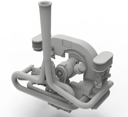 Tamiya sand scorcher engine - sand,
