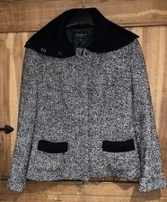 Luisa Spagnoli Wool Coat Jacket size 46 12 Italian designer  warm 