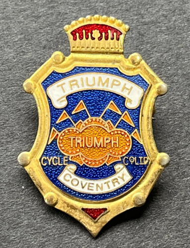Motorcycle pin badge triumph - badge,