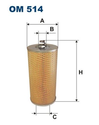 Fits filtron 514 oil filter - fits, om