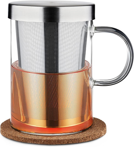Tea cup with infuser - with, and
