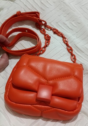 Zara small orange bag with - zara,