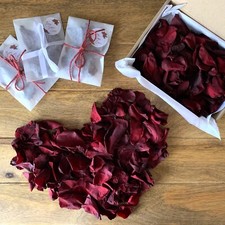 Natural Real Rose Petals Red Preserved Valentine Decoration Wedding Confetti