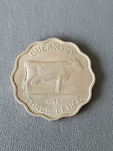 Guernsey threepence coin - guernsey,
