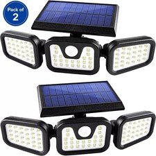 2 Pack LED Motion Sensor Solar