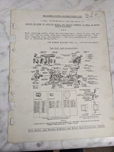 Van norman machine - machine, piston