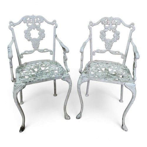 Pair antique style cast - pair,