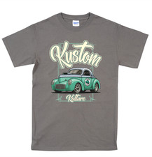 Richard Warburton Willy's Hotrod T Shirt Custom Print Classic Car