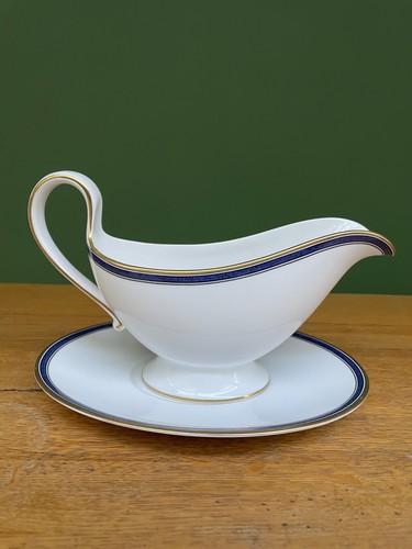 Spode lausanne blue - white, gold