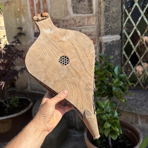 Wooden fire bellows pear