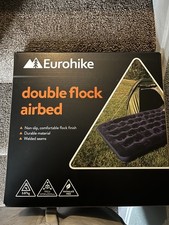 Double flocked camping airbed - double,