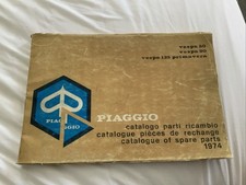 Vintage 1974 Piaggio Vespa 50 90 125 Primavera parts Catalogue Catalogs Mancave