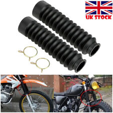 2xMotorcycle Rubber Front Fork Gaiters Dust Cover Gator Boots For Motorbike Dirt