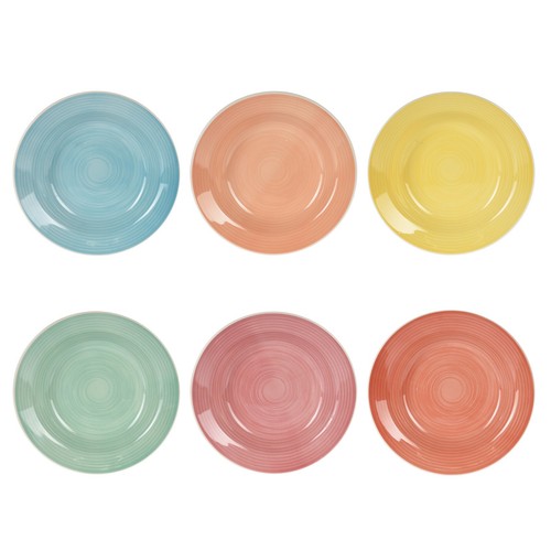 Soup plates round - round, stoneware