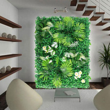 4pcs Plant Decor Foliage Hedge Greenery Wall Grass Panel Fence Mat Artificial