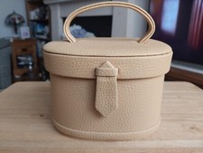 GALE HAYMAN Beverly Hills Hard Yellow Faux Leather Vanity Case Style Handbag VGC