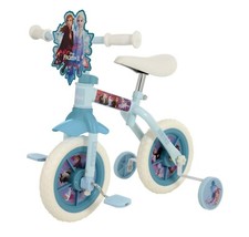 FROZEN Girls Training Balance Bike 2-in-1 Toddler 10"  + Stabilisers & Pedals