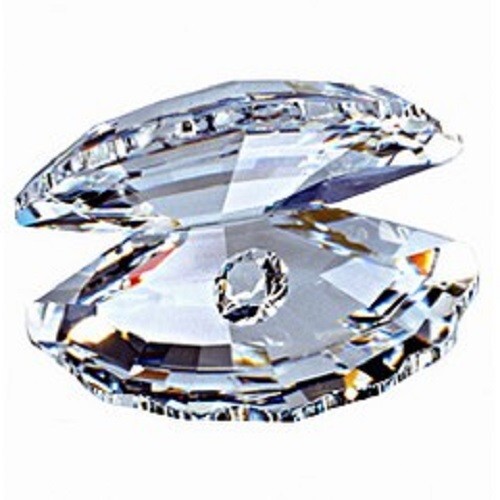 Swarovski crystal shell mint - "shell",