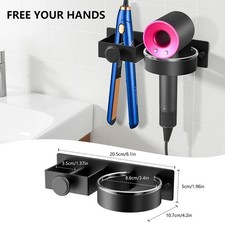 Self Adhesive Hair Dryer Holder Wall Mounted Hair Straightener Holder  Bathroom
