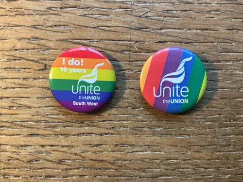 Unite tin trade union - unite, badges