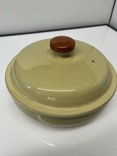 Denby Fire Chilli Covered Serving Bowl Large 9.5" Diameter