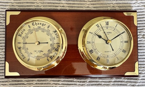 Barometer and clock - barometer,