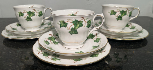 Colclough ivy leaf bone - leaf,