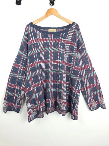 Wildfox distressed plaid knit - wildfox,