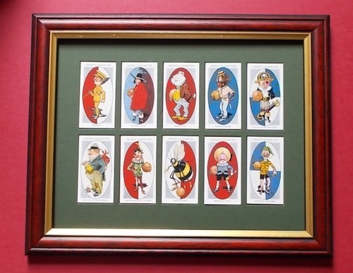 Cigarettes cards set framed - cards,