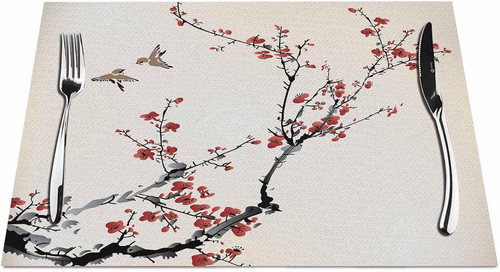 Placemats plum blossoms - placemats,