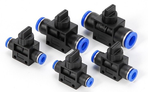 Pneumatic push fit - push, valve