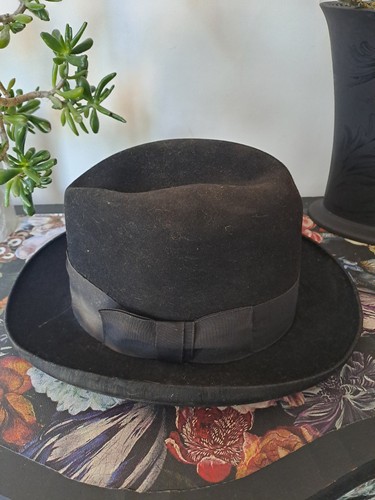 Homburg hat felt with - hat-felt,