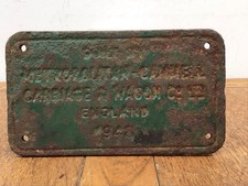 VINTAGE CAST IRON RAILWAY SIGN