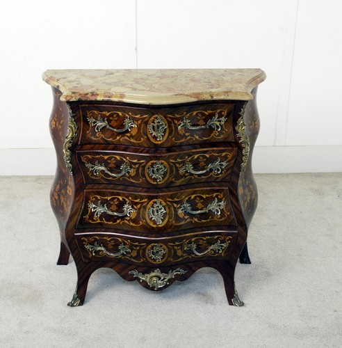 Louis bombe commode chest - xv,