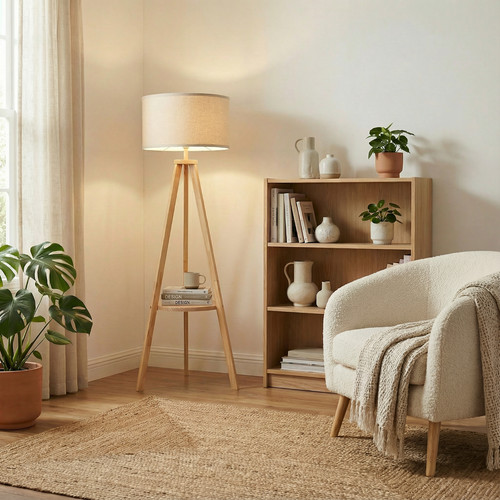 Tripod floor lamp - floor, storage