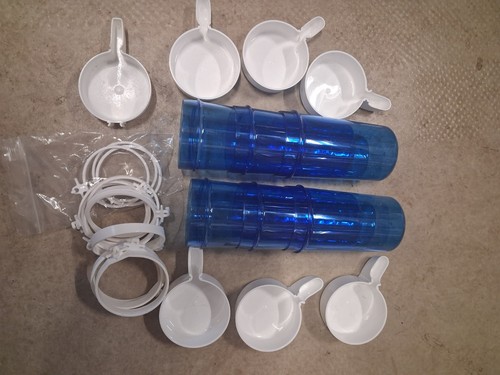 Cage drinkers blue - drinkers, x6