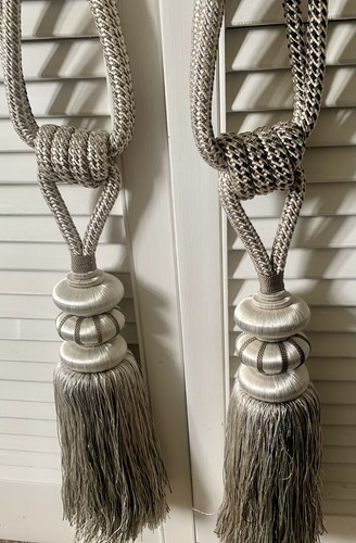 Pair luxury tassel curtain - pair,