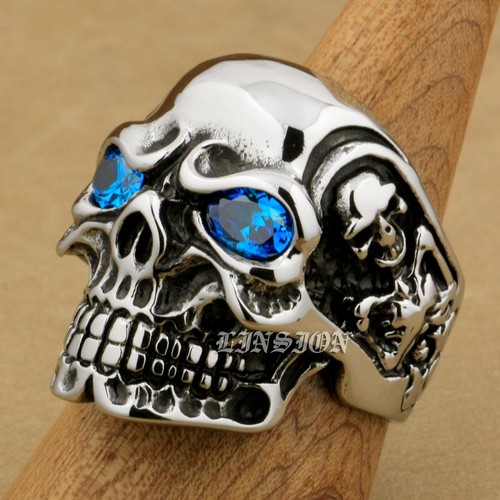 Stainless steel blue eyes - blue,