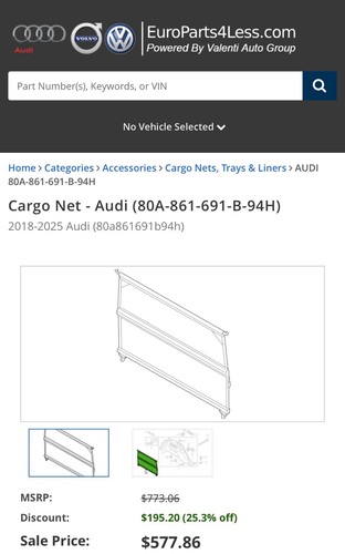Genuine audi 2017 2023 dog - audi,