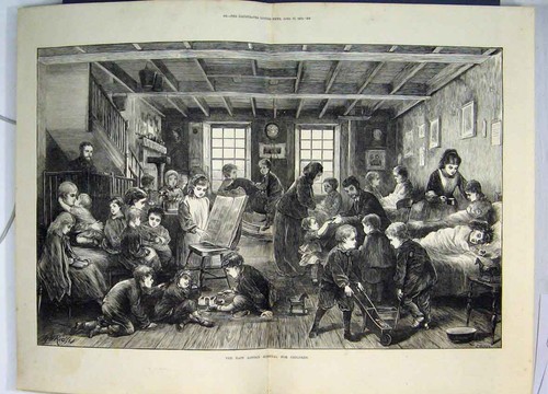 Old antique print 1872 east - antique,
