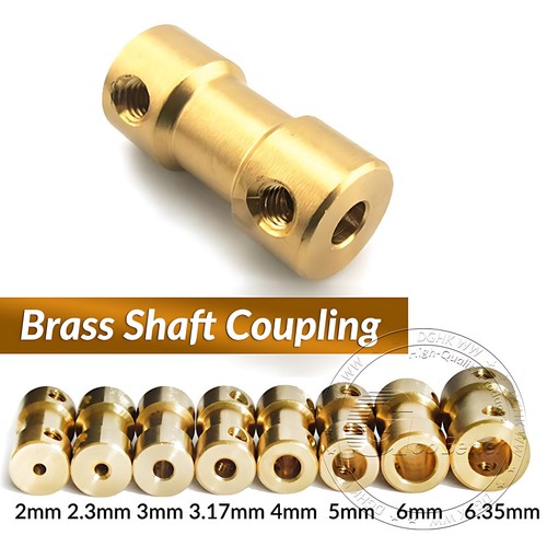 Brass shaft coupling - shaft,