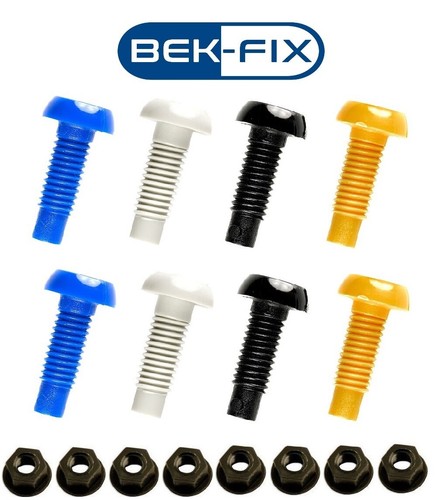 Number plate plastic nuts - number,
