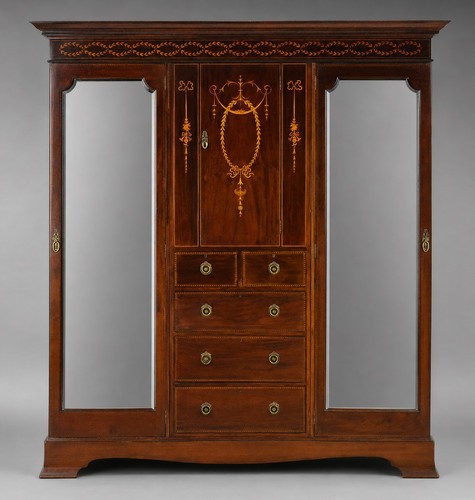 Edwardian mahogany inlaid - edwardian,