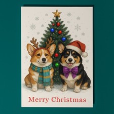 Corgi Dogs - Merry Christmas