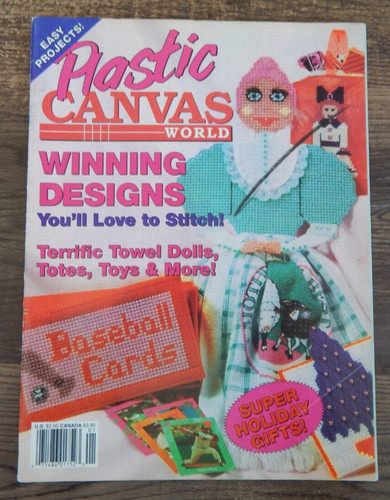 1992 plastic canvas world - canvas,