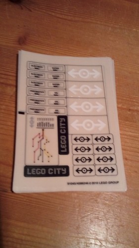 Lego 7938 train complete sheet - lego,