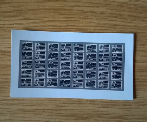Alternative number decals - alternative, for