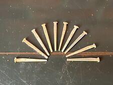 10 x Iron 2” Vintage Dogleg Floor Board Clasp Nails