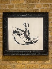 Blek Le Rat, Dancer, rare signed screenprint in a beautiful frame